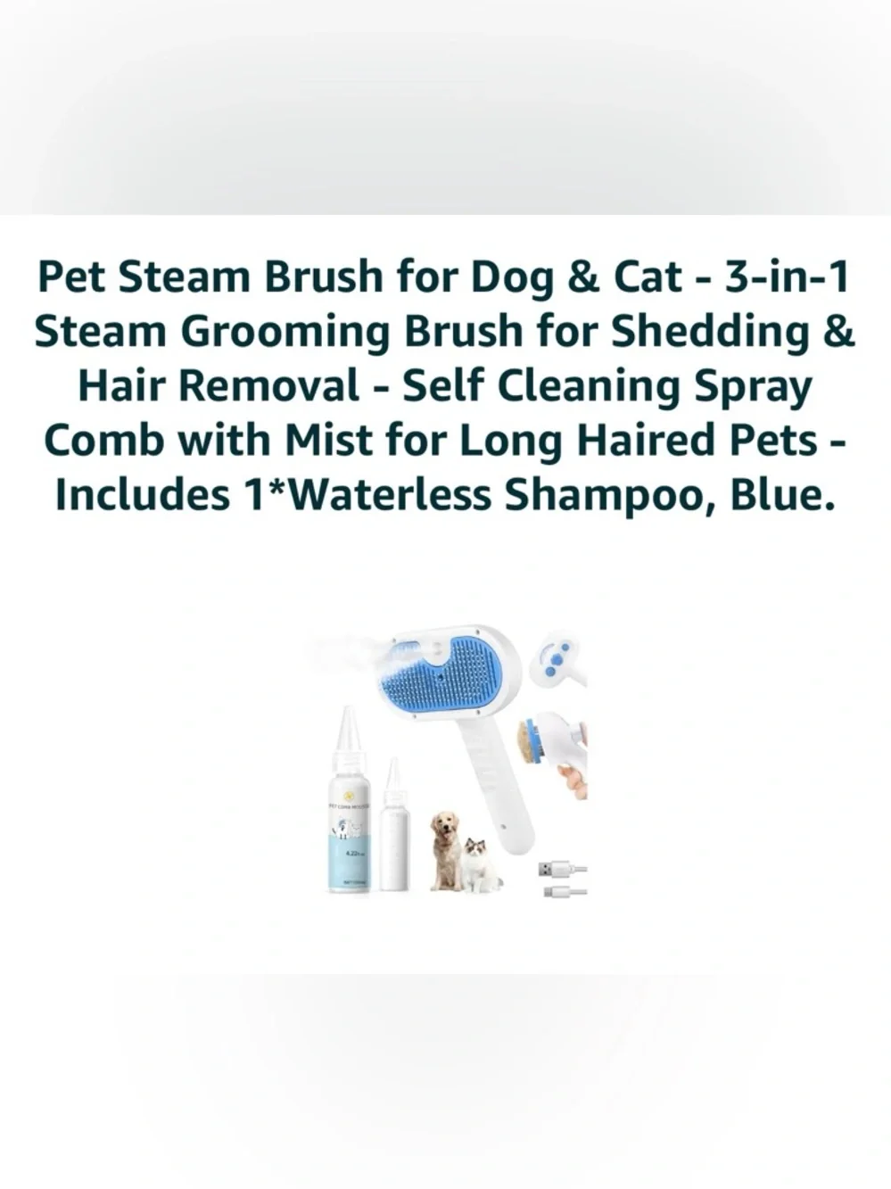 Pet Hair Removal Device pet spray